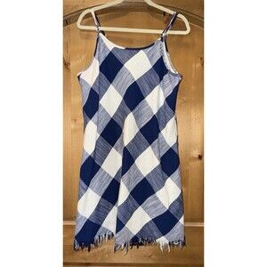 Natural Reflections Women’s Above Knee Dress White/bLue Size Xl